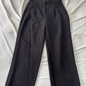 Classic Black Wide-Leg Trousers